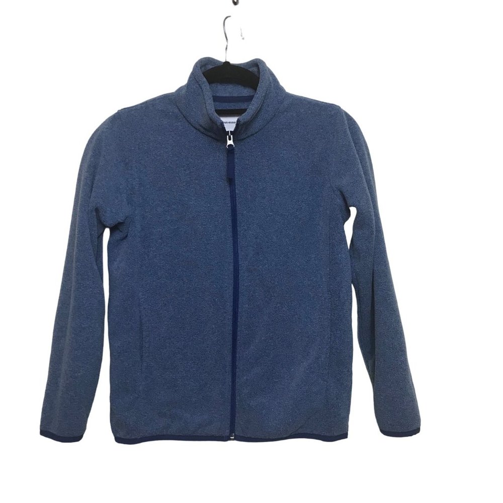 Amazon Essentials Sweater Blue Fleece Zip Up Kids Size L 10